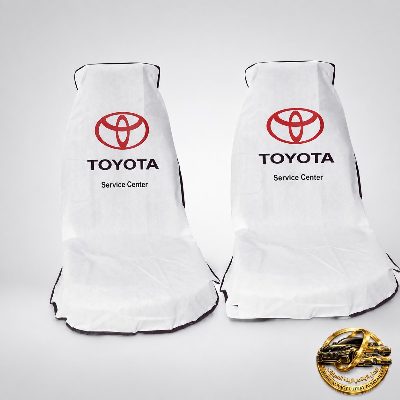 طقم أغطية مقاعد تويوتا بتصميم Toyota Service Center (2 قطعة) – صورة 2