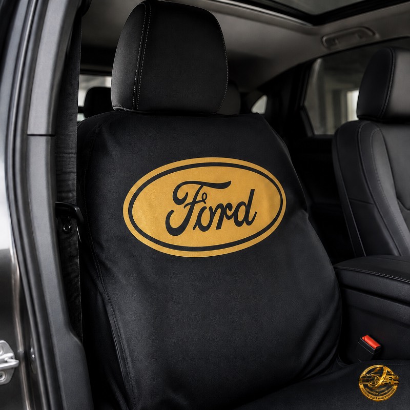 طقم أغطية مقاعد فورد بتصميم Ford (2 قطعة) – صورة 2
